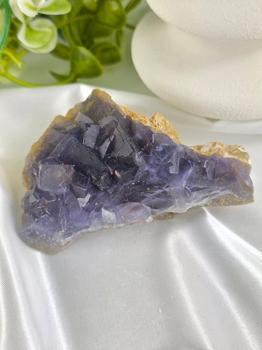 Raw Blue Fluorite #II – Crystal for Communication, Clarity & Spiritual Insight | Throat & Third Eye Chakra Stone for Mental Focus & Calm