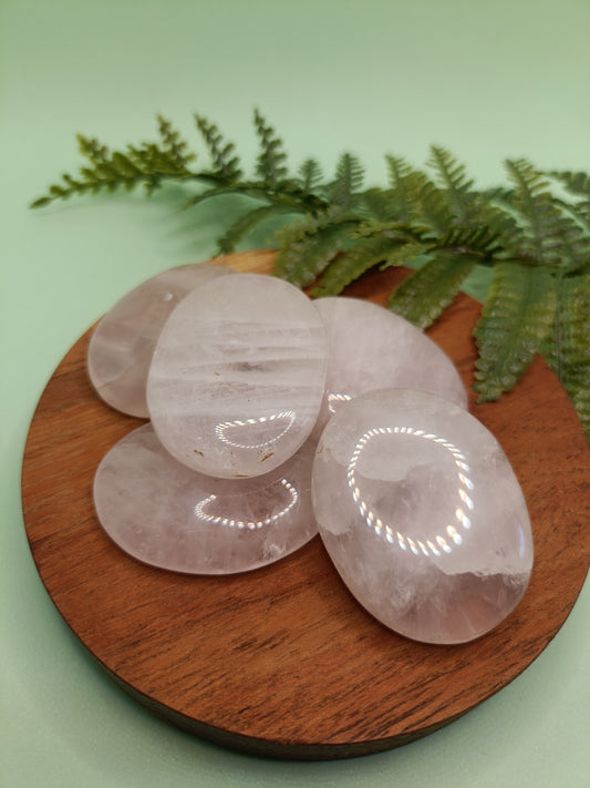 Rose Quartz Worry Stone – Self Love, Comfort and Heart Healing
