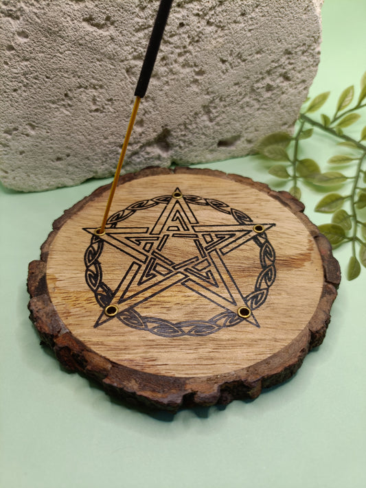 Celtic Pentacle Incense Holder