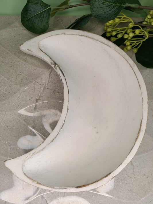 Crescent Moon Bowl (white wash)