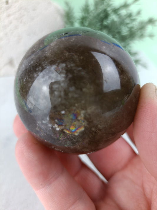 Smoky Quartz Sphere #160 – Grounding, Protection and Emotional Release