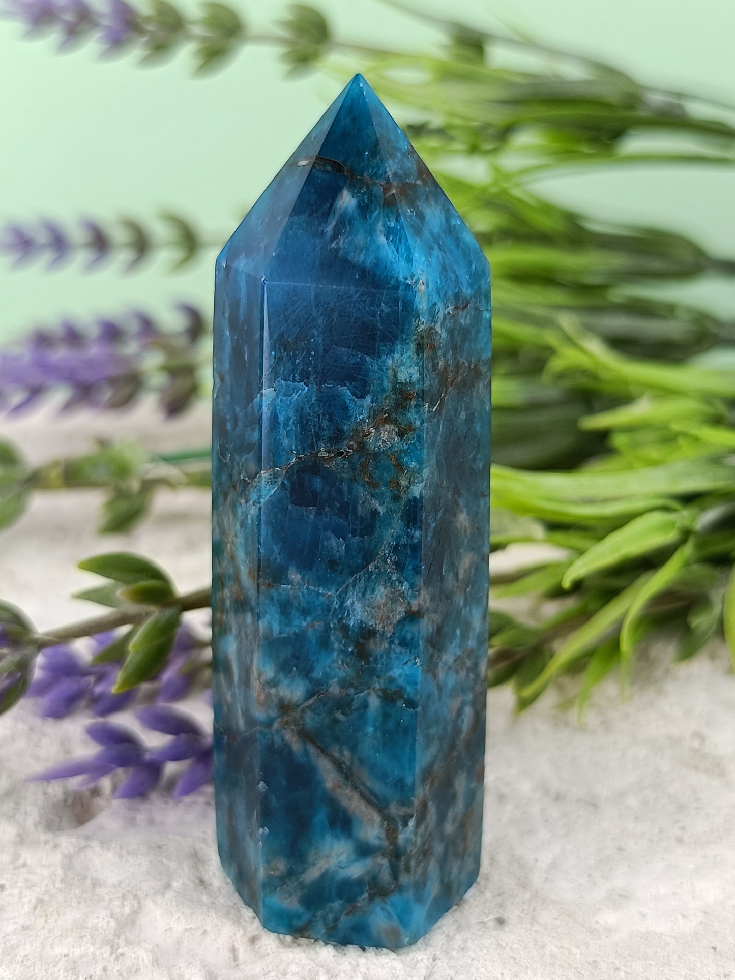 Blue Apatite Point #65
