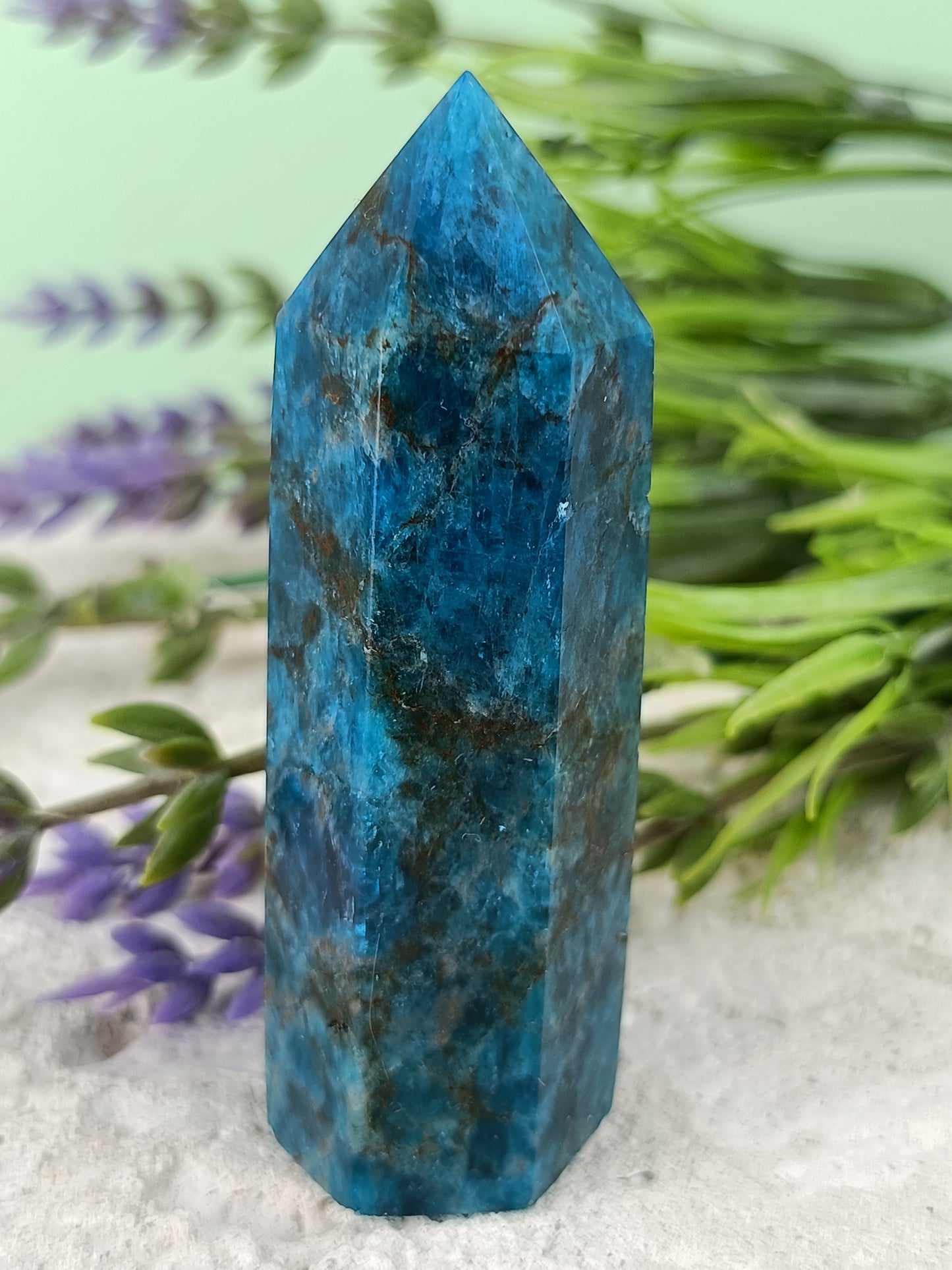 Blue Apatite Point #65