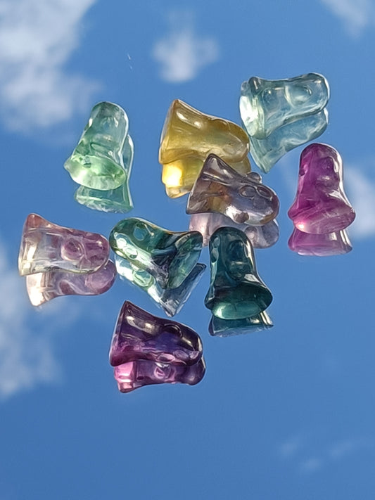 Rainbow Fluorite Mini Ghost – Calm, Clarity and Soul Connection