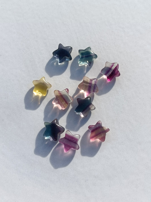 Rainbow Fluorite Mini Star – Calm, Clarity and Soul Connection