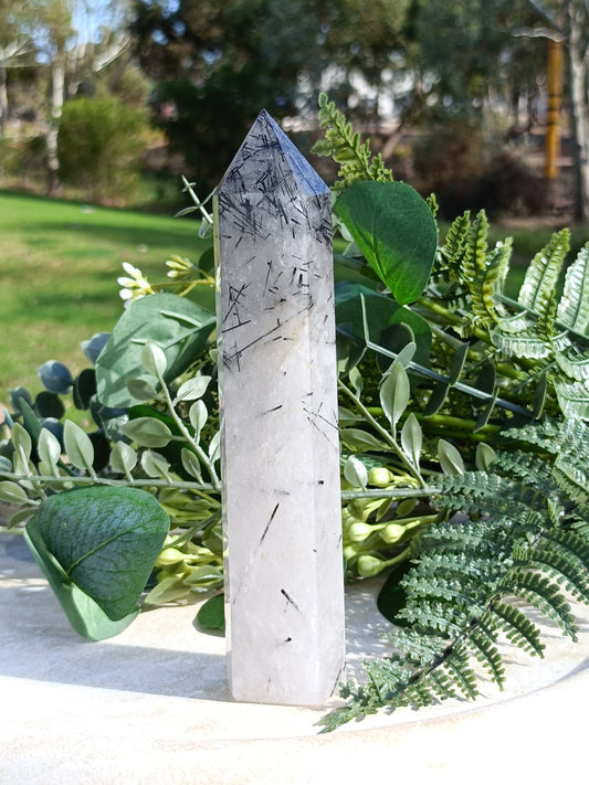 Tourmalinated Quartz Tower #248