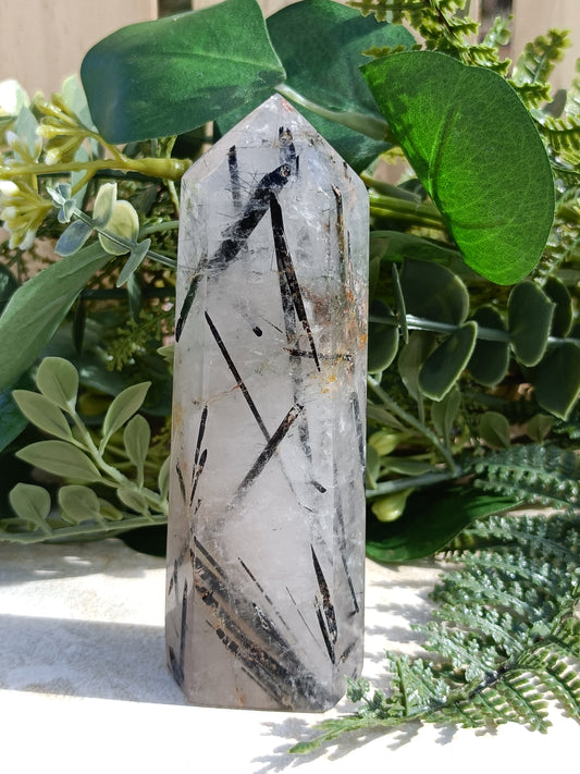Tourmalinated Quartz Tower #246