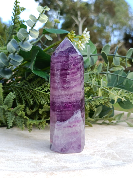 Purple Fluorite Tower #251 – Intuition, Focus and Spiritual Growth