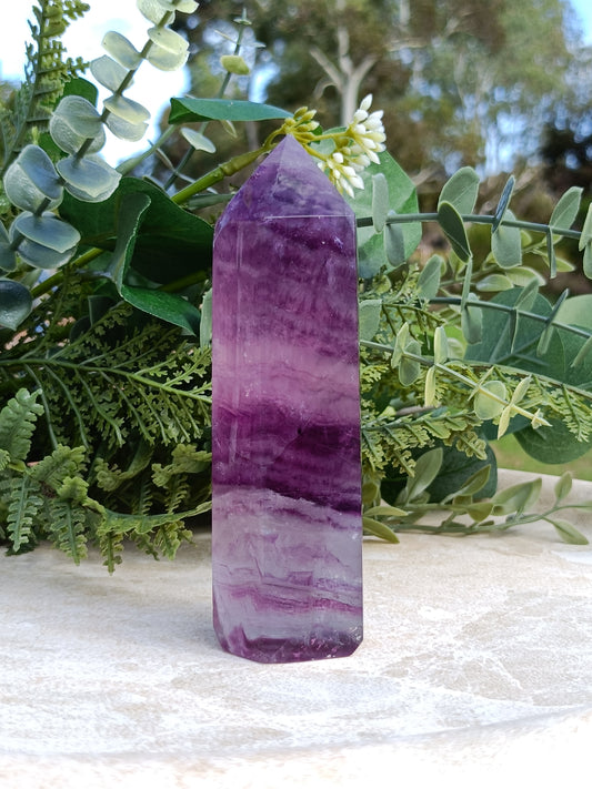 Purple Fluorite Tower #251 – Intuition, Focus and Spiritual Growth