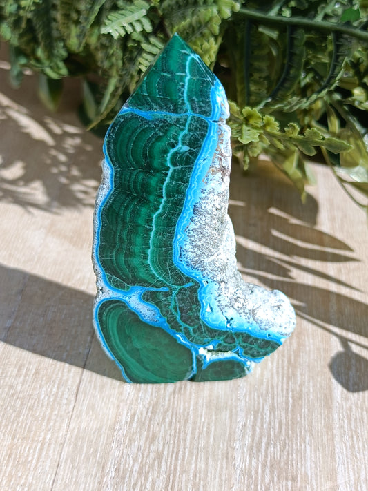 Malachite and Chrysocolla Point #288