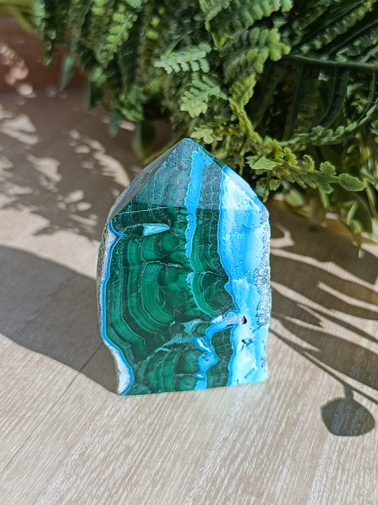 Malachite and Chrysocolla Point #290