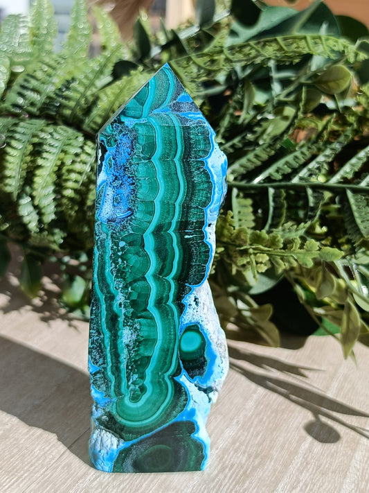 Malachite and Chrysocolla Point #315