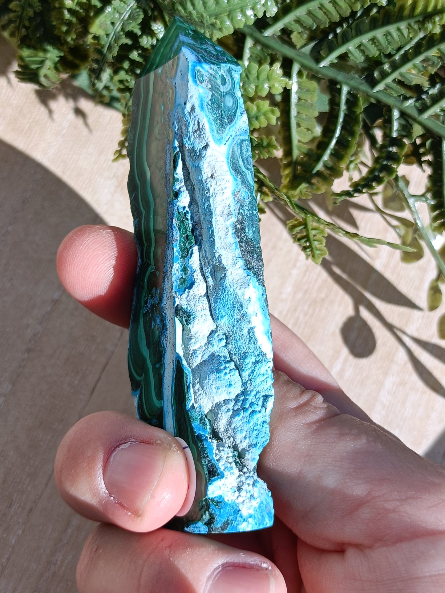 Malachite and Chrysocolla Point #315