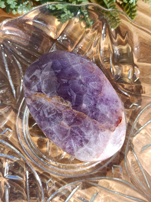 Amethyst Agate Palm Stone #235