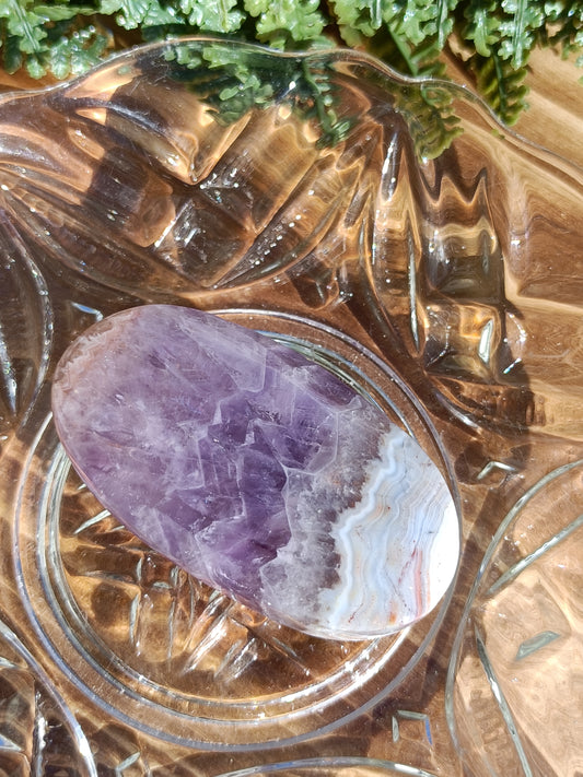 Amethyst Agate Palm Stone #236