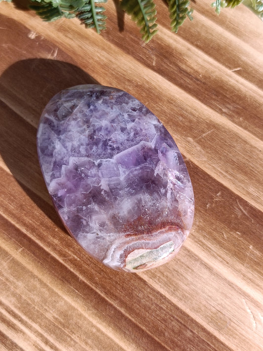 Amethyst Agate Palm Stone #237