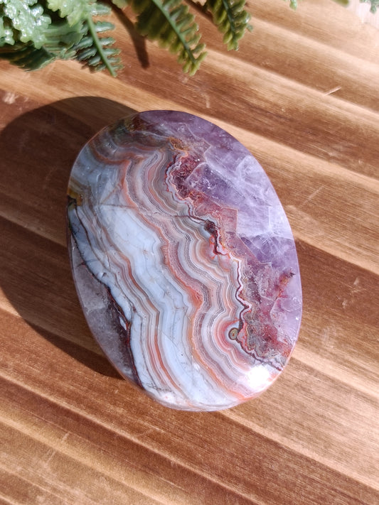 Amethyst Agate Palm Stone #241