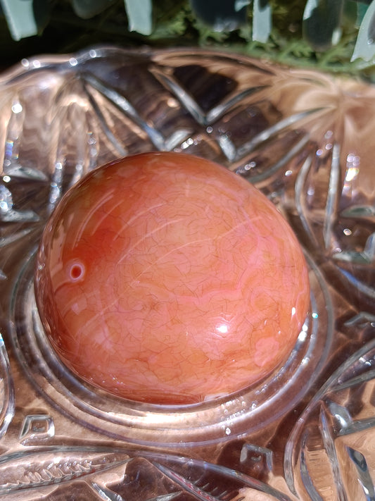 Carnelian Palm Stone #221 – Confidence, Creativity and Life Force