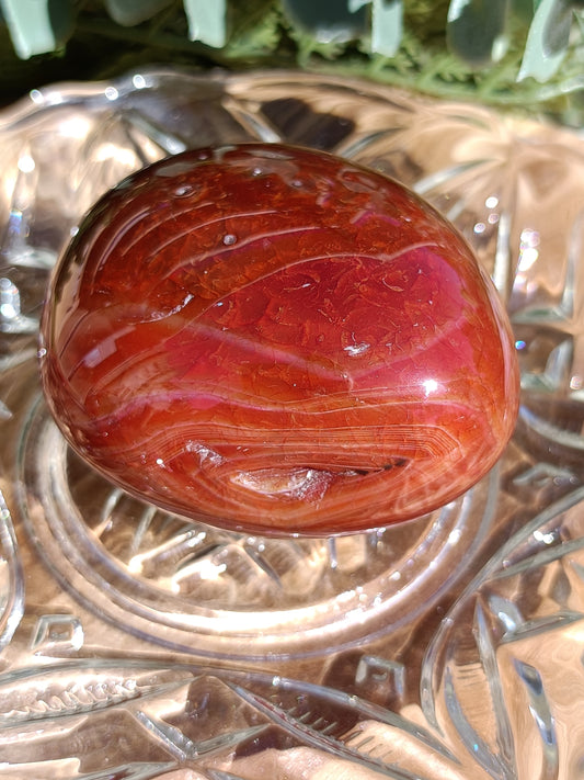 Carnelian Palm Stone #224 – Confidence, Creativity and Life Force