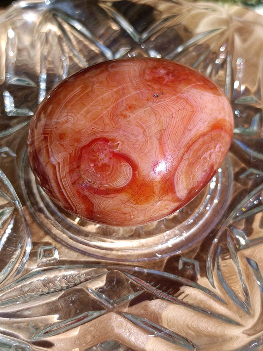 Carnelian Palm Stone #229 – Confidence, Creativity and Life Force