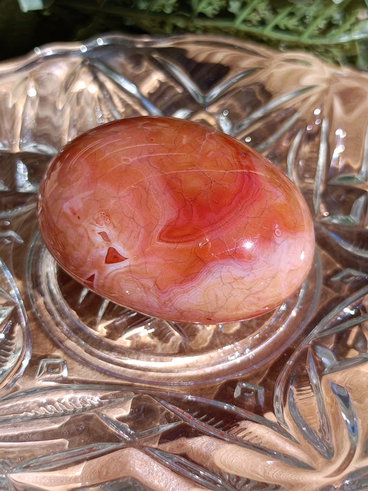 Carnelian Palm Stone #228 – Confidence, Creativity and Life Force
