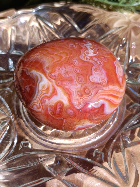 Carnelian Palm Stone #226 – Confidence, Creativity and Life Force