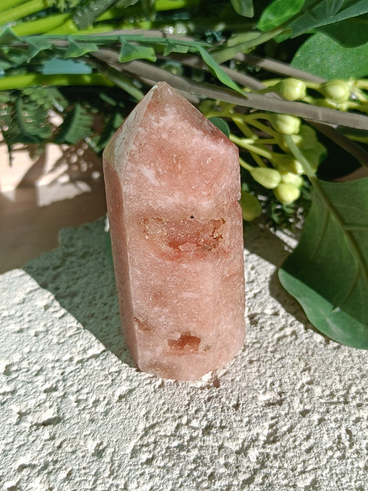 Pink Amethyst Tower #W – Crystal for Emotional Healing, Self-Love & Inner Peace | Heart & Third Eye Chakra Stone for Calming Energy & Spiritual Growth