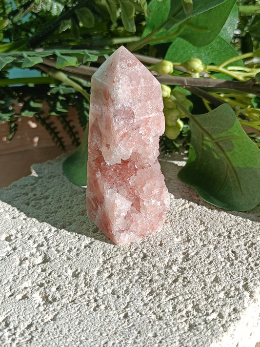 Pink Amethyst Tower #U – Crystal for Emotional Healing, Self-Love & Inner Peace | Heart & Third Eye Chakra Stone for Calming Energy & Spiritual Growth