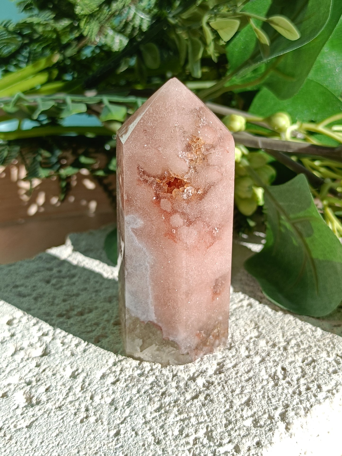 Pink Amethyst Tower #X – Crystal for Emotional Healing, Self-Love & Inner Peace | Heart & Third Eye Chakra Stone for Calming Energy & Spiritual Growth