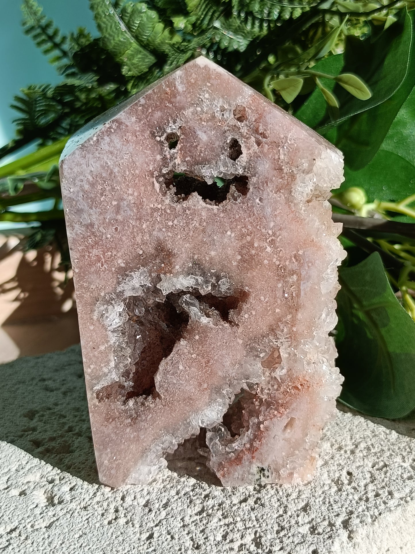 Pink Amethyst Tower #L – Crystal for Emotional Healing, Self-Love & Inner Peace | Heart & Third Eye Chakra Stone for Calming Energy & Spiritual Growth