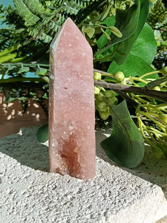 Pink Amethyst Tower #M – Crystal for Emotional Healing, Self-Love & Inner Peace | Heart & Third Eye Chakra Stone for Calming Energy & Spiritual Growth