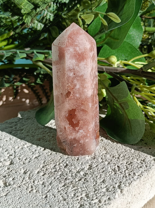 Pink Amethyst Tower #T – Crystal for Emotional Healing, Self-Love & Inner Peace | Heart & Third Eye Chakra Stone for Calming Energy & Spiritual Growth
