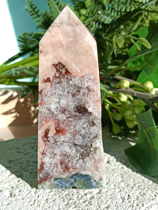 Pink Amethyst Tower #H – Crystal for Emotional Healing, Self-Love & Inner Peace | Heart & Third Eye Chakra Stone for Calming Energy & Spiritual Growth