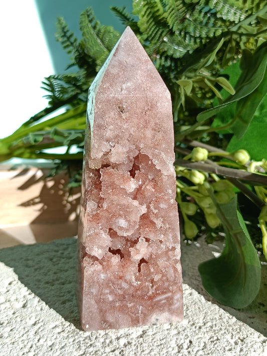 Pink Amethyst Tower #P – Crystal for Emotional Healing, Self-Love & Inner Peace | Heart & Third Eye Chakra Stone for Calming Energy & Spiritual Growth