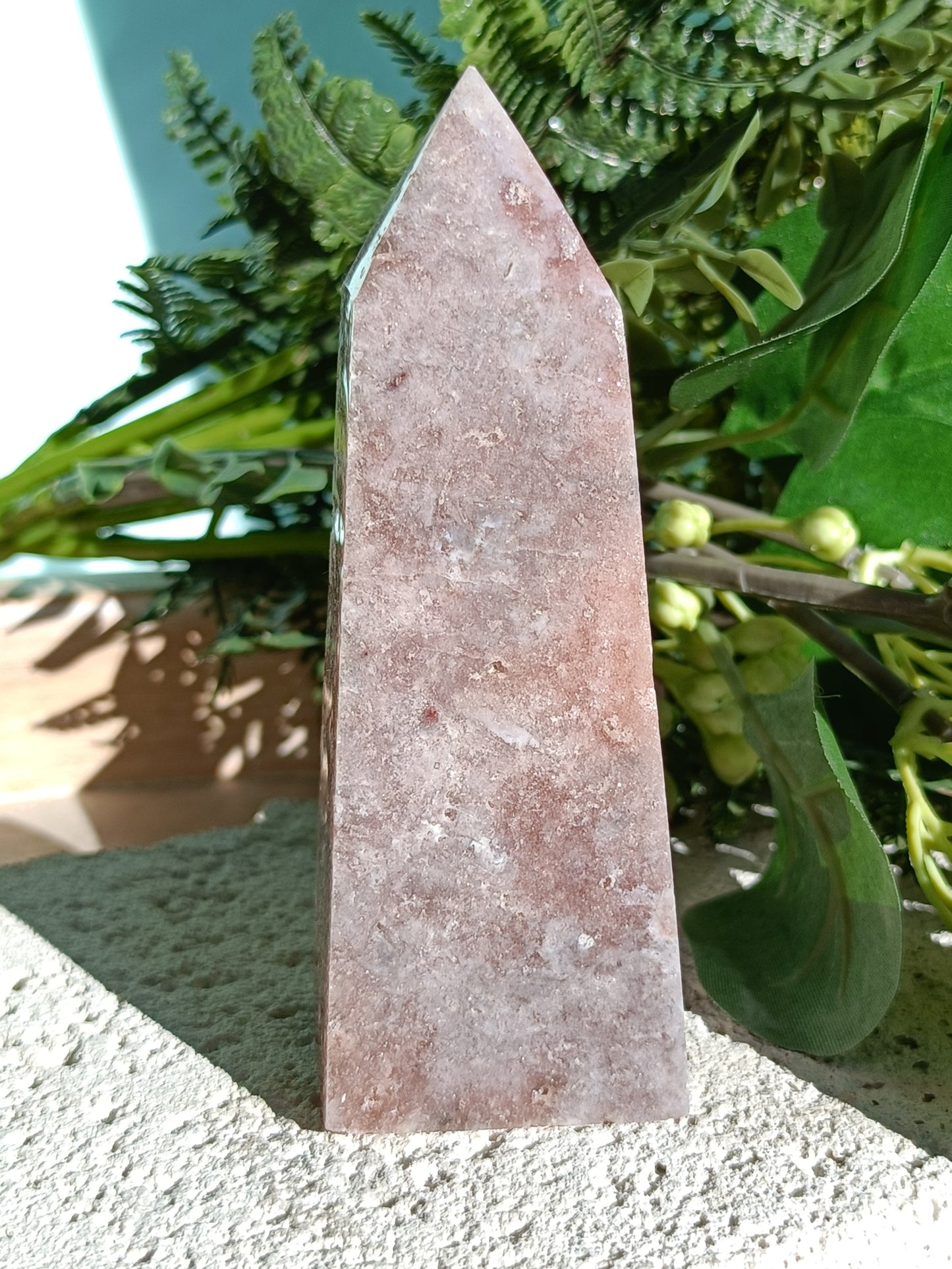 Pink Amethyst Tower #O – Crystal for Emotional Healing, Self-Love & Inner Peace | Heart & Third Eye Chakra Stone for Calming Energy & Spiritual Growth