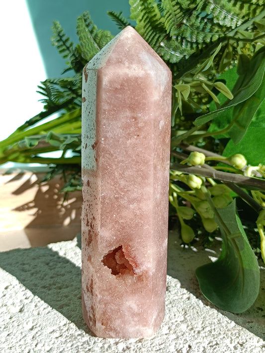Pink Amethyst Tower #Q – Crystal for Emotional Healing, Self-Love & Inner Peace | Heart & Third Eye Chakra Stone for Calming Energy & Spiritual Growth