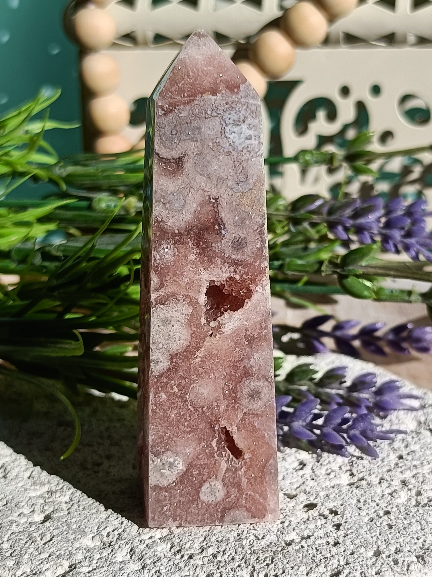 Pink Amethyst Tower #J – Crystal for Emotional Healing, Self-Love & Inner Peace | Heart & Third Eye Chakra Stone for Calming Energy & Spiritual Growth