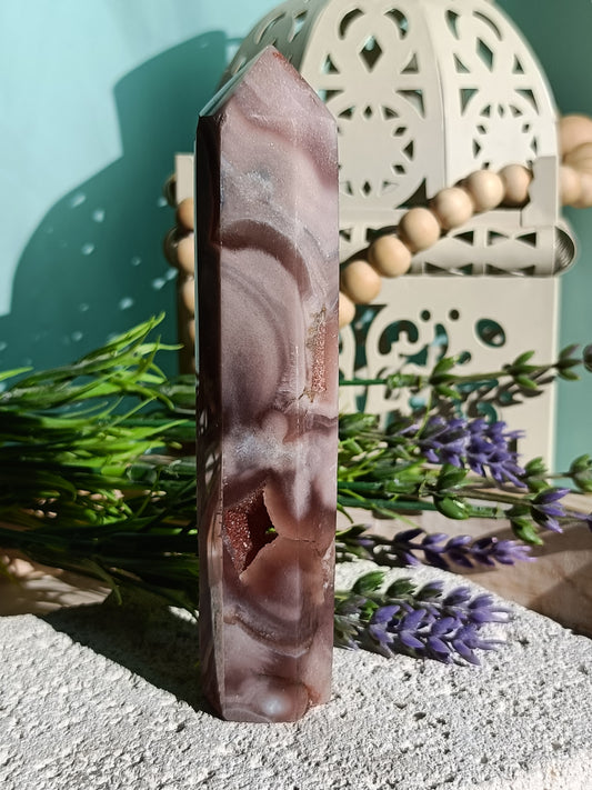 Pink Amethyst Tower #E – Crystal for Emotional Healing, Self-Love & Inner Peace | Heart & Third Eye Chakra Stone for Calming Energy & Spiritual Growth