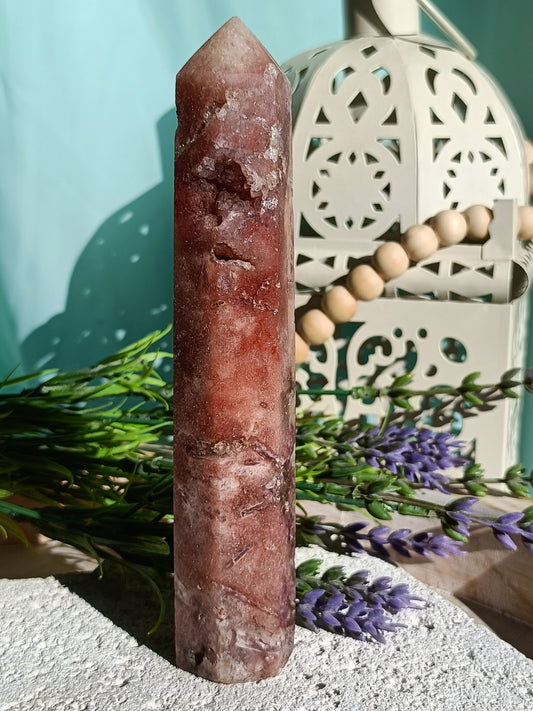 Pink Amethyst Tower #B – Crystal for Emotional Healing, Self-Love & Inner Peace | Heart & Third Eye Chakra Stone for Calming Energy & Spiritual Growth