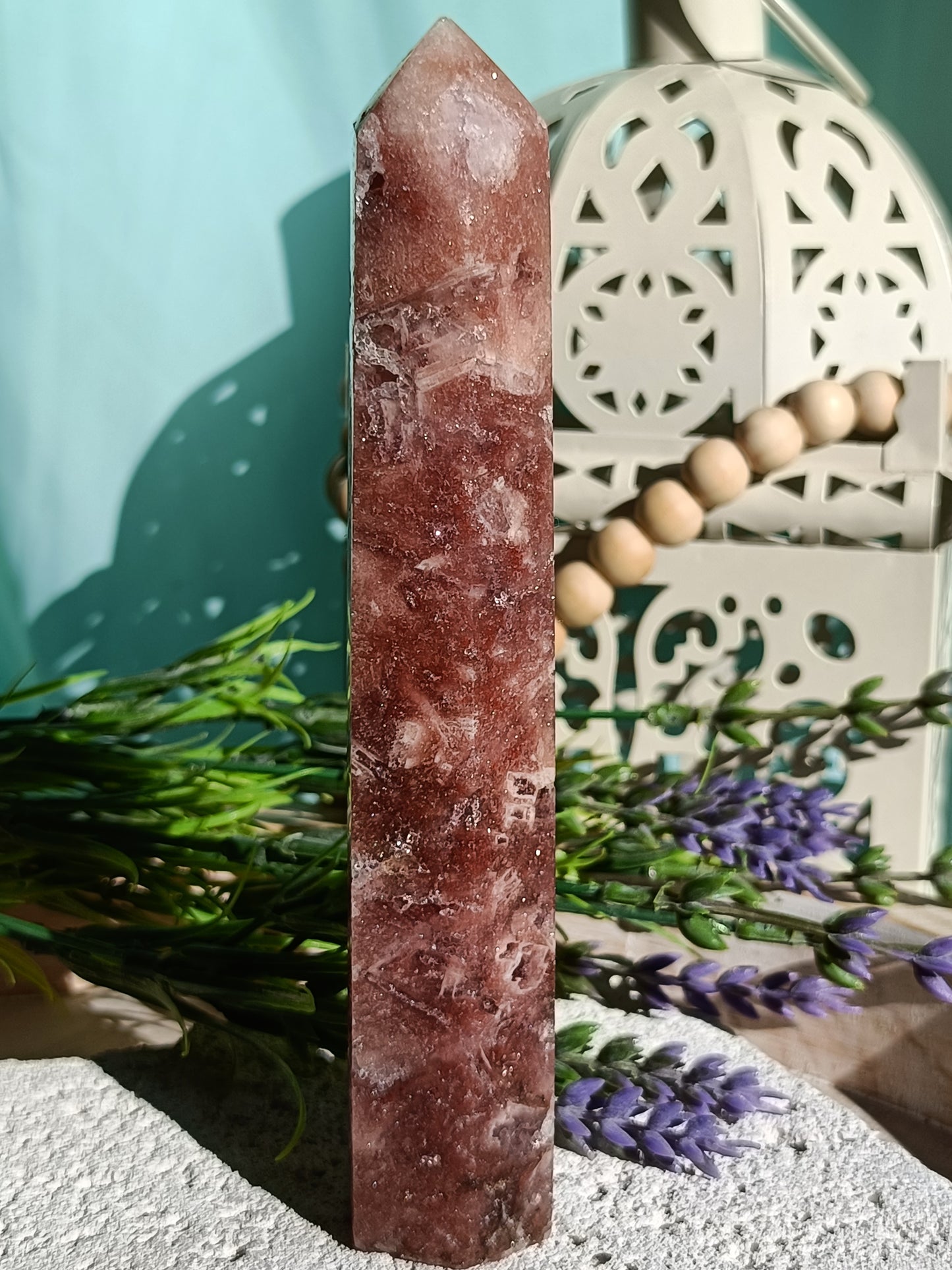 Pink Amethyst Tower #B – Crystal for Emotional Healing, Self-Love & Inner Peace | Heart & Third Eye Chakra Stone for Calming Energy & Spiritual Growth