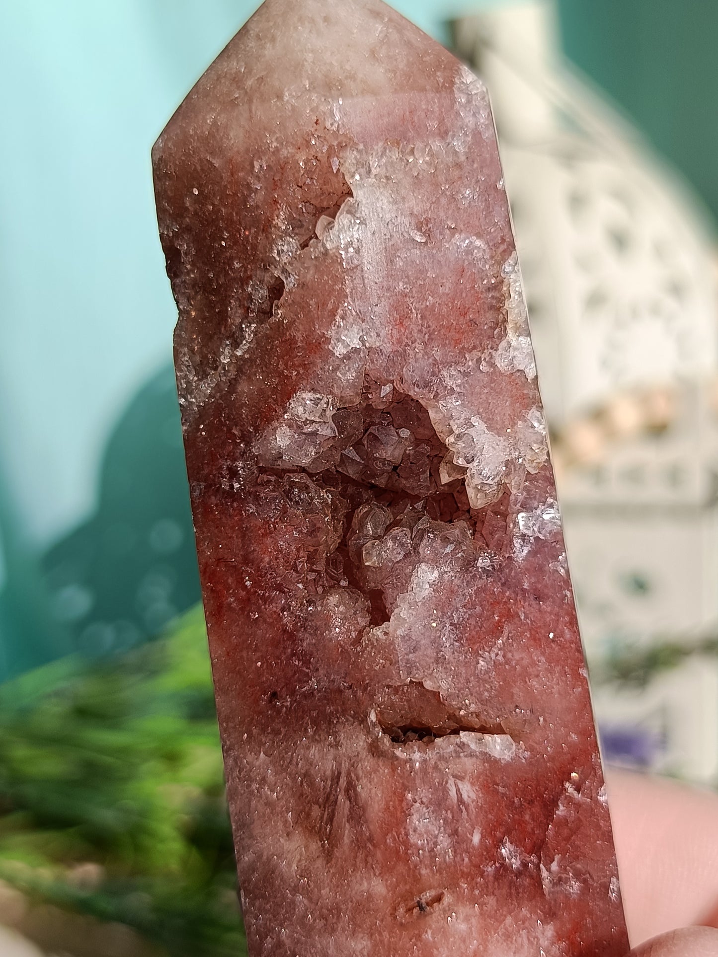Pink Amethyst Tower #B – Crystal for Emotional Healing, Self-Love & Inner Peace | Heart & Third Eye Chakra Stone for Calming Energy & Spiritual Growth