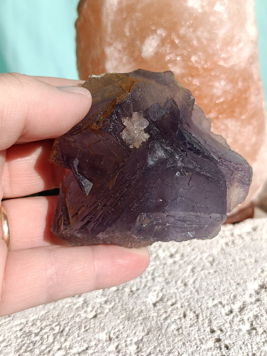 Raw Blue Fluorite #AE – Crystal for Communication, Clarity & Spiritual Insight | Throat & Third Eye Chakra Stone for Mental Focus & Calm