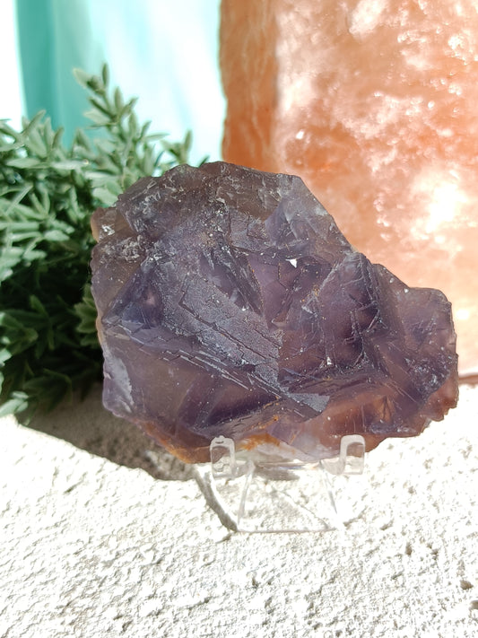 Raw Blue Fluorite #GG – Crystal for Communication, Clarity & Spiritual Insight | Throat & Third Eye Chakra Stone for Mental Focus & Calm