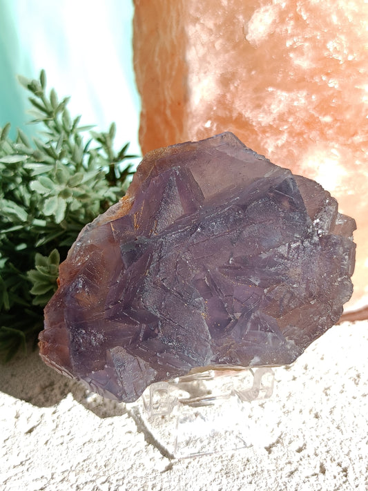 Raw Blue Fluorite #GG – Crystal for Communication, Clarity & Spiritual Insight | Throat & Third Eye Chakra Stone for Mental Focus & Calm