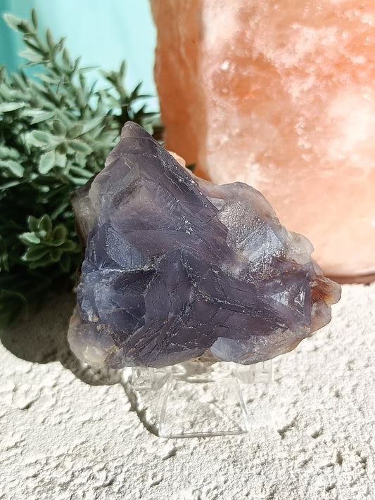 Raw Blue Fluorite #TT – Crystal for Communication, Clarity & Spiritual Insight | Throat & Third Eye Chakra Stone for Mental Focus & Calm