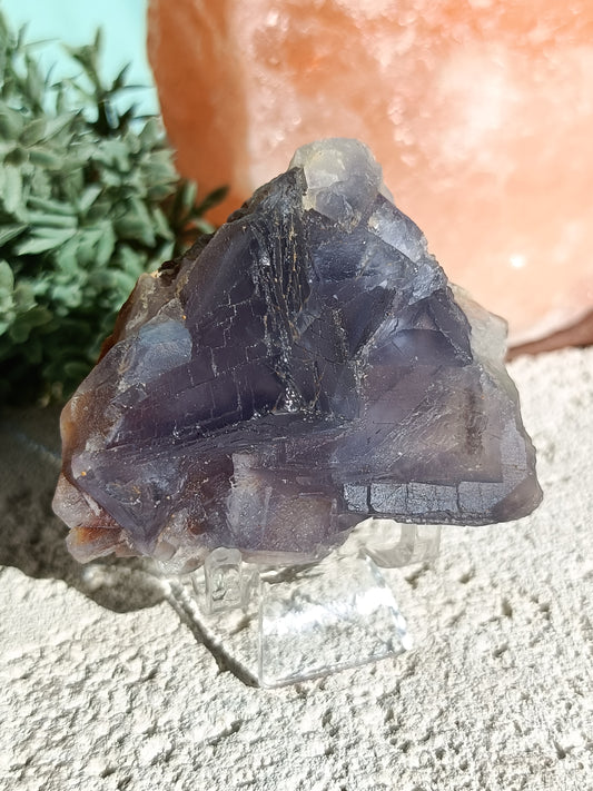 Raw Blue Fluorite #TT – Crystal for Communication, Clarity & Spiritual Insight | Throat & Third Eye Chakra Stone for Mental Focus & Calm