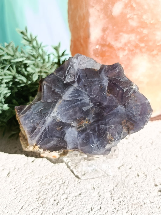 Raw Blue Fluorite #EE – Crystal for Communication, Clarity & Spiritual Insight | Throat & Third Eye Chakra Stone for Mental Focus & Calm