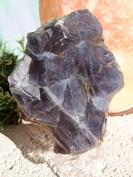Raw Blue Fluorite #EE – Crystal for Communication, Clarity & Spiritual Insight | Throat & Third Eye Chakra Stone for Mental Focus & Calm