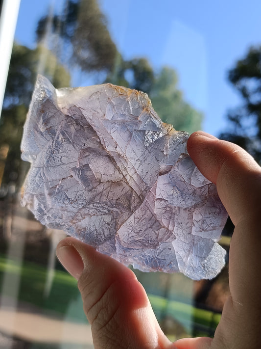 Raw Blue Fluorite #JJ – Crystal for Communication, Clarity & Spiritual Insight | Throat & Third Eye Chakra Stone for Mental Focus & Calm
