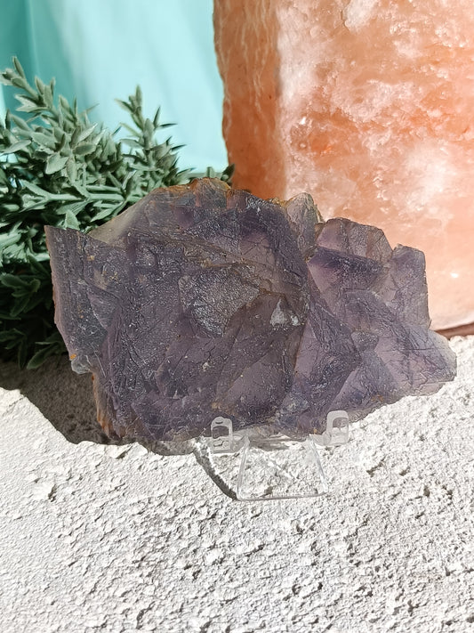 Raw Blue Fluorite #JJ – Crystal for Communication, Clarity & Spiritual Insight | Throat & Third Eye Chakra Stone for Mental Focus & Calm